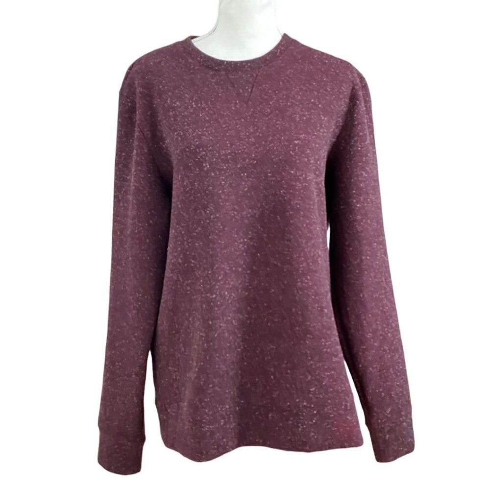 CLUB MONACO MEN'S BURGUNDY CREWNECK SWEATSHIRT SWEATER - M